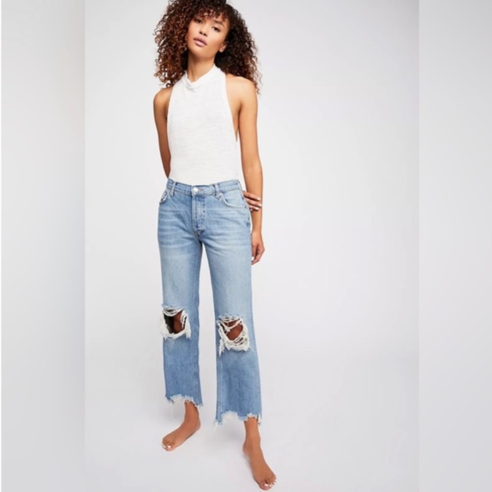 Free People We The Free Maggie Mid Rise Straight